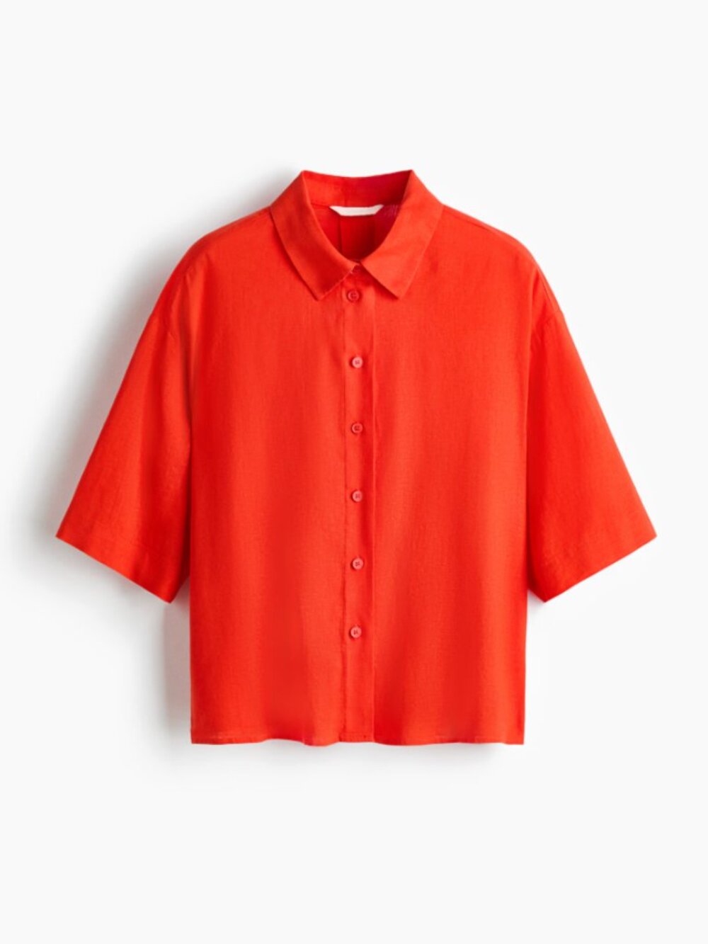 H&M Linen-Blend Shirt Size S NWT